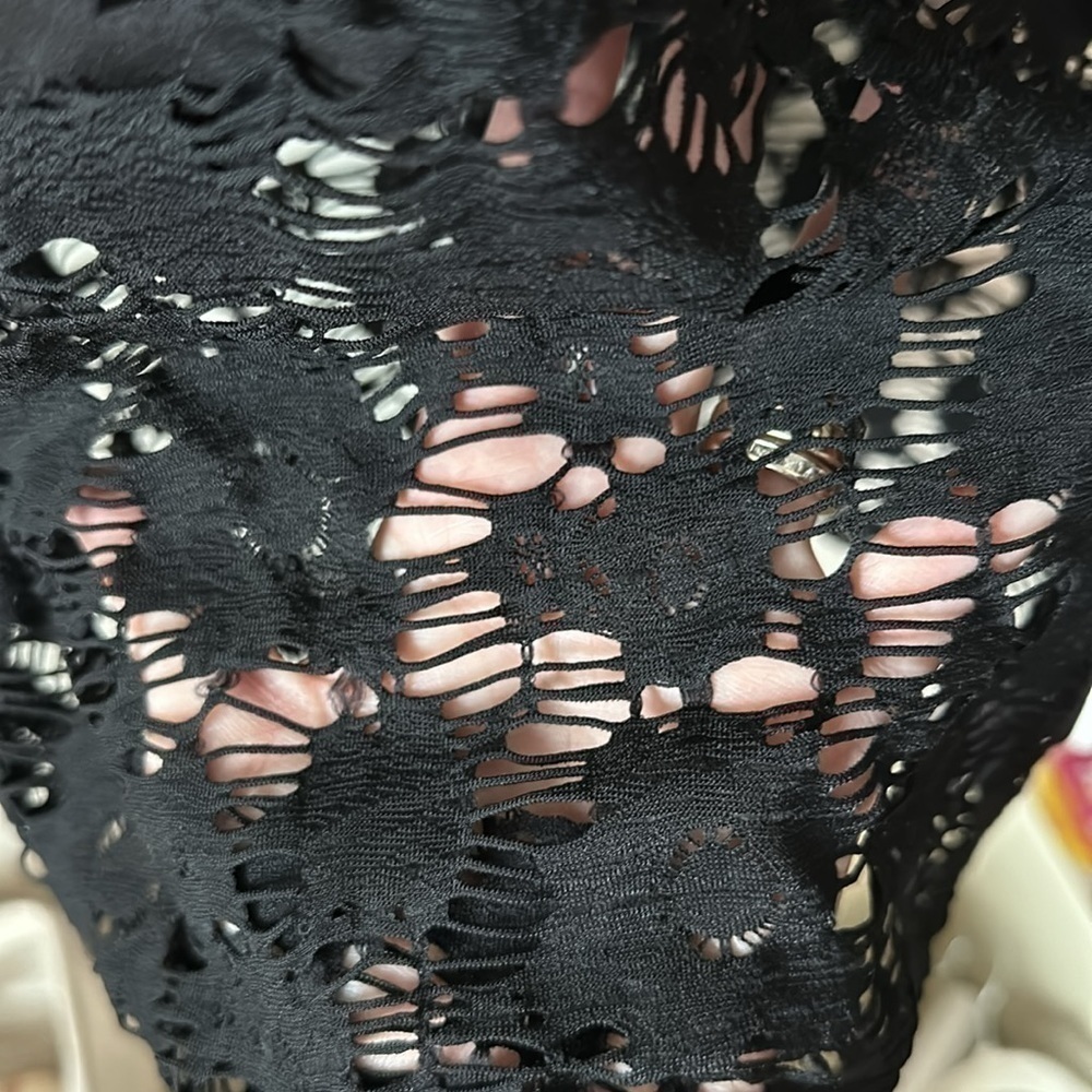 Free People laced Bodycon Slip Dress Medium Nwot Small - Picture 4 of 12